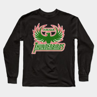 Defunct Dubuque Thunderbirds Hockey Team Long Sleeve T-Shirt